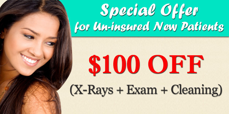 Special offer for un-insured new patients